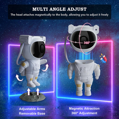 Astronaut Star Galaxy Projector with Timer and Remote