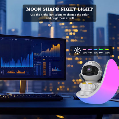 Astronaut Galaxy Projector with Built-in Speaker, Timer and Remote