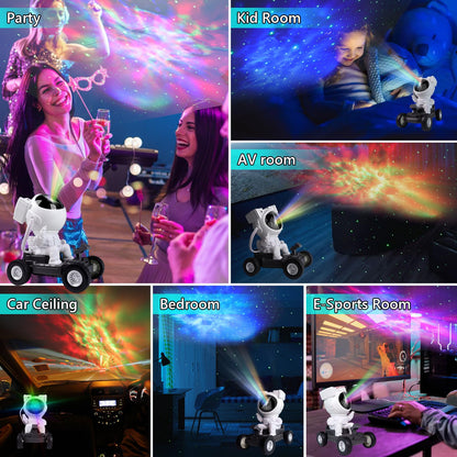 Star Projector Galaxy Night Light with Timer and Remote