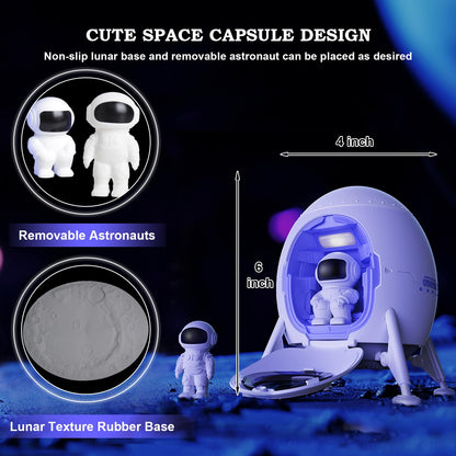 Astronaut Star Projector Galaxy Night Light Space Projector with Built-in Speaker